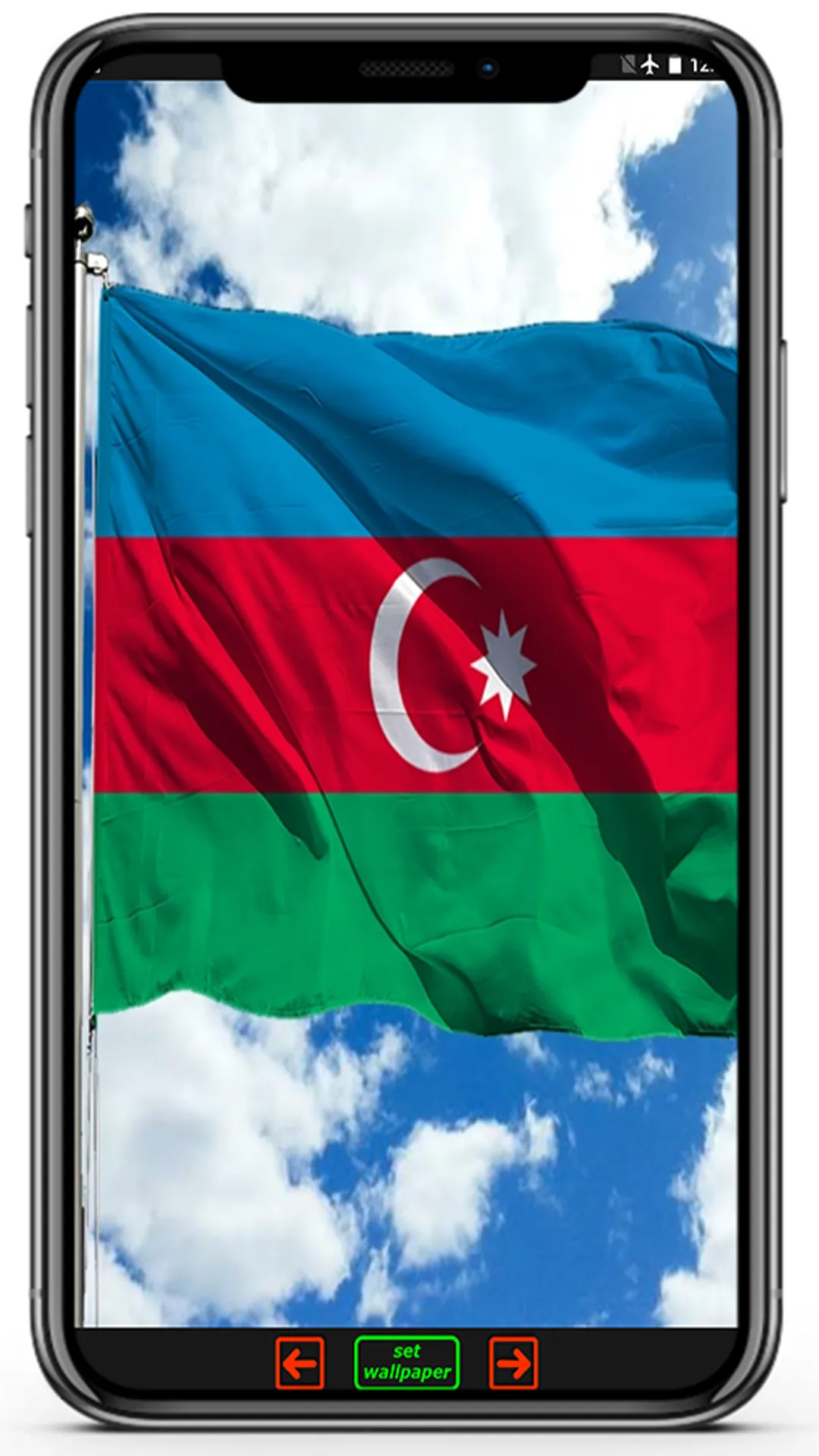 Flag of Azerbaijan | Indus Appstore | Screenshot