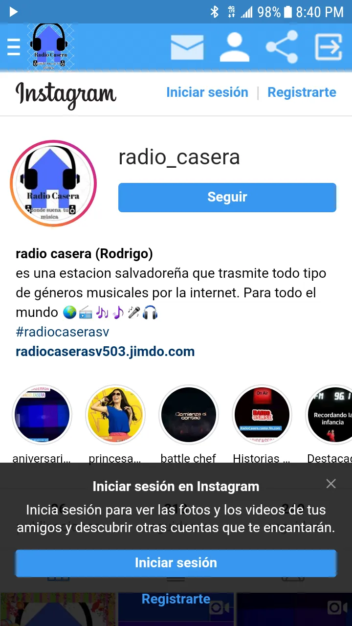 Radio Casera SV | Indus Appstore | Screenshot