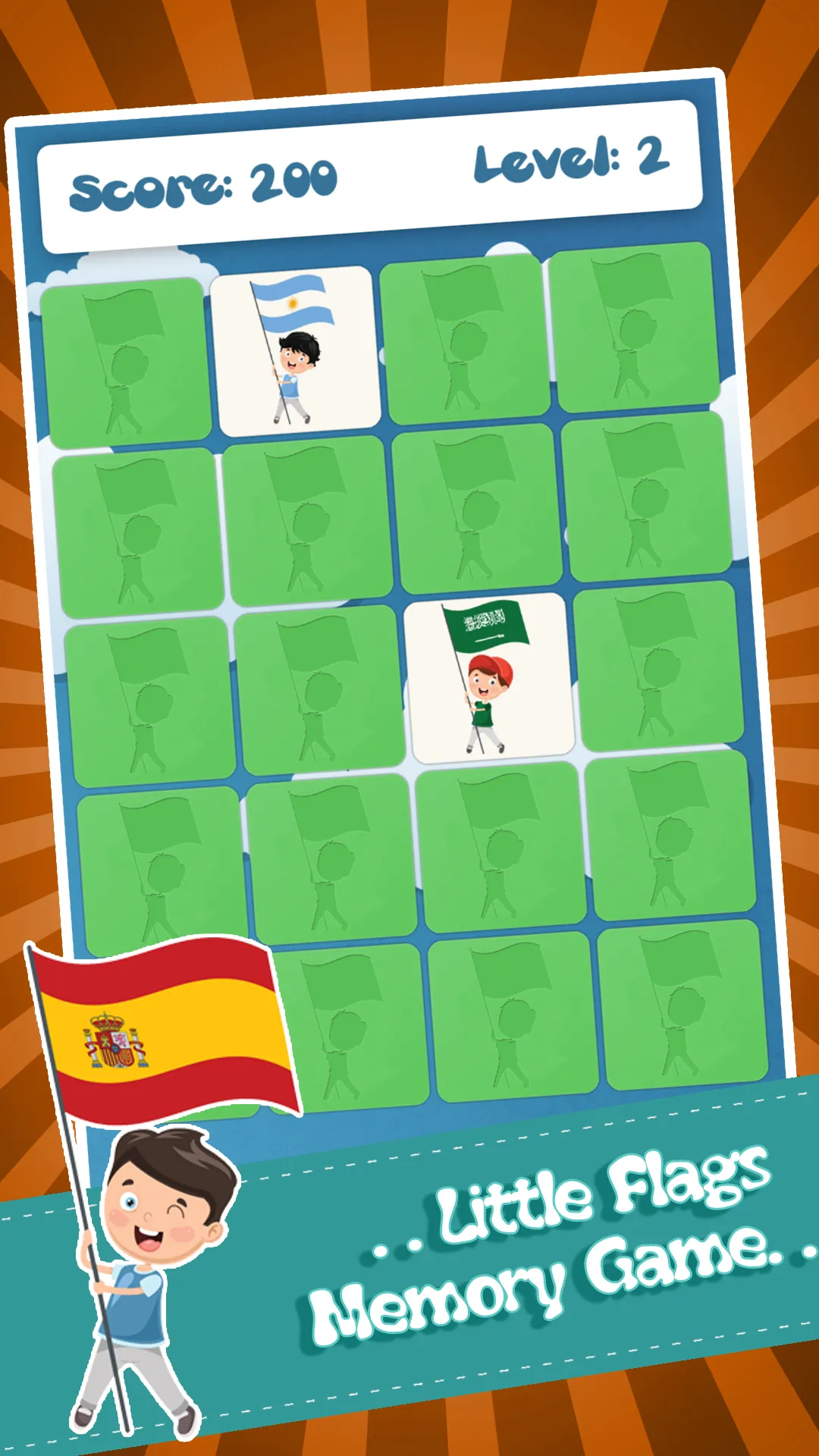 Memory Game Flags | Indus Appstore | Screenshot