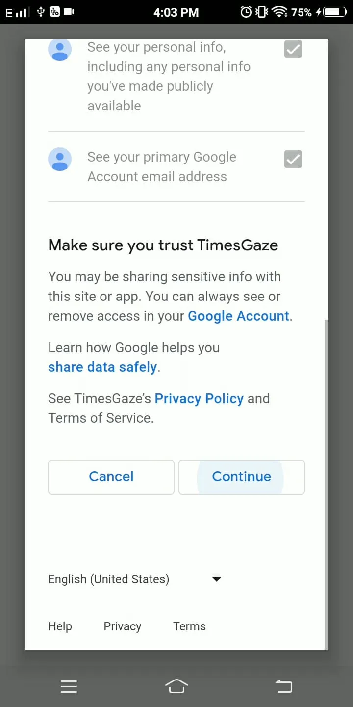 TimesGaze | Indus Appstore | Screenshot