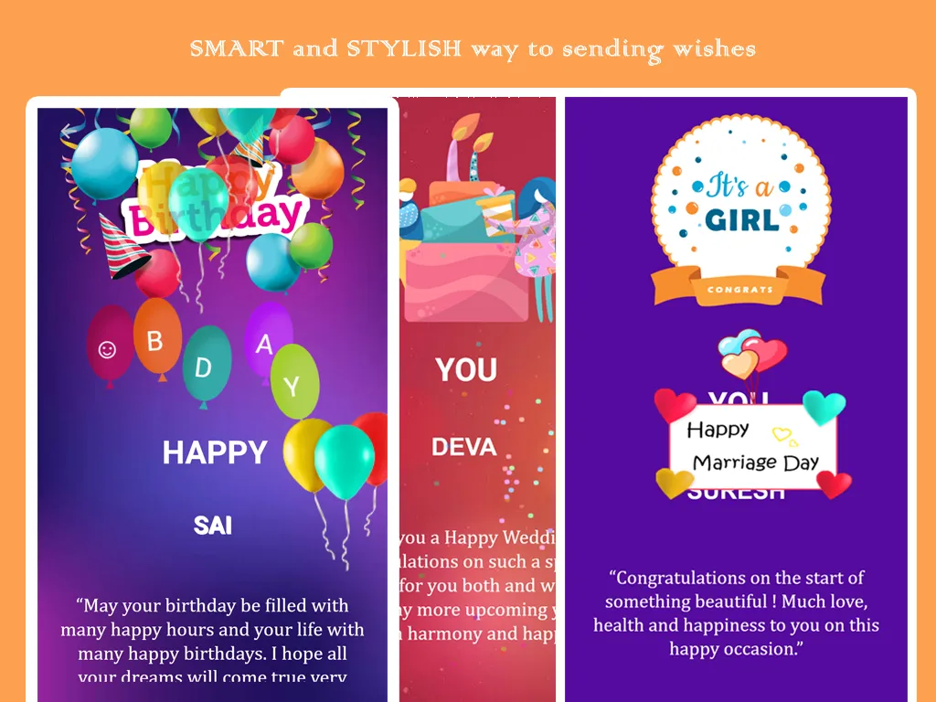 Smart way to send wishes. | Indus Appstore | Screenshot