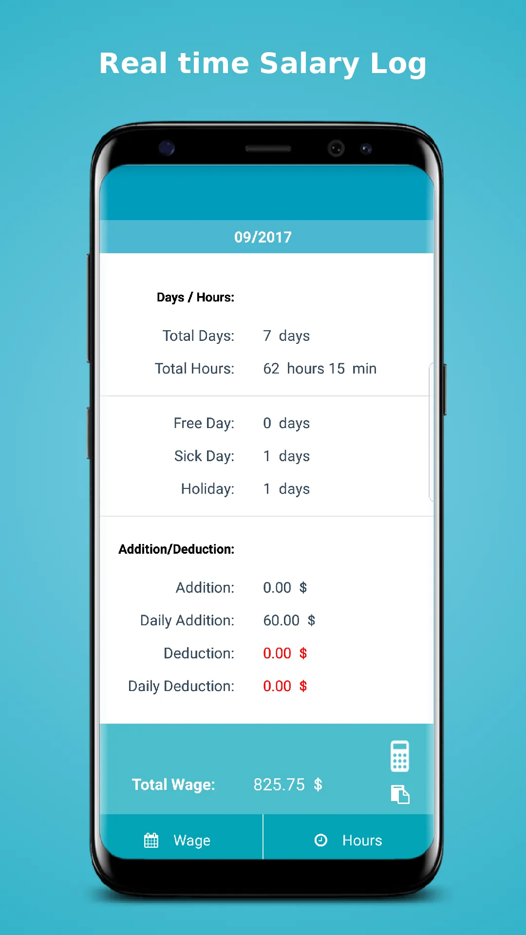 My Salary 2 - Work Log | Indus Appstore | Screenshot