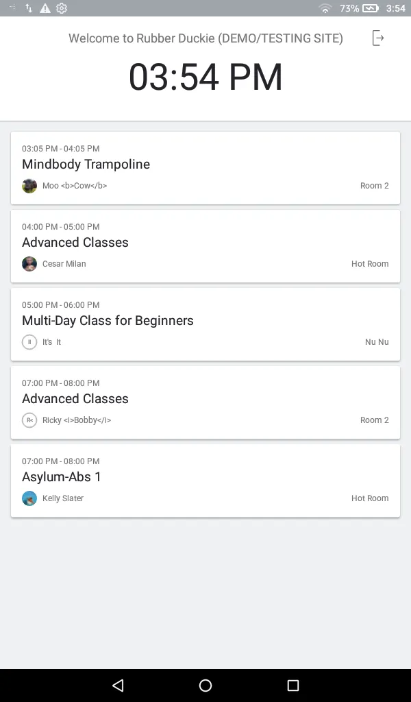 Mindbody Check-In | Indus Appstore | Screenshot