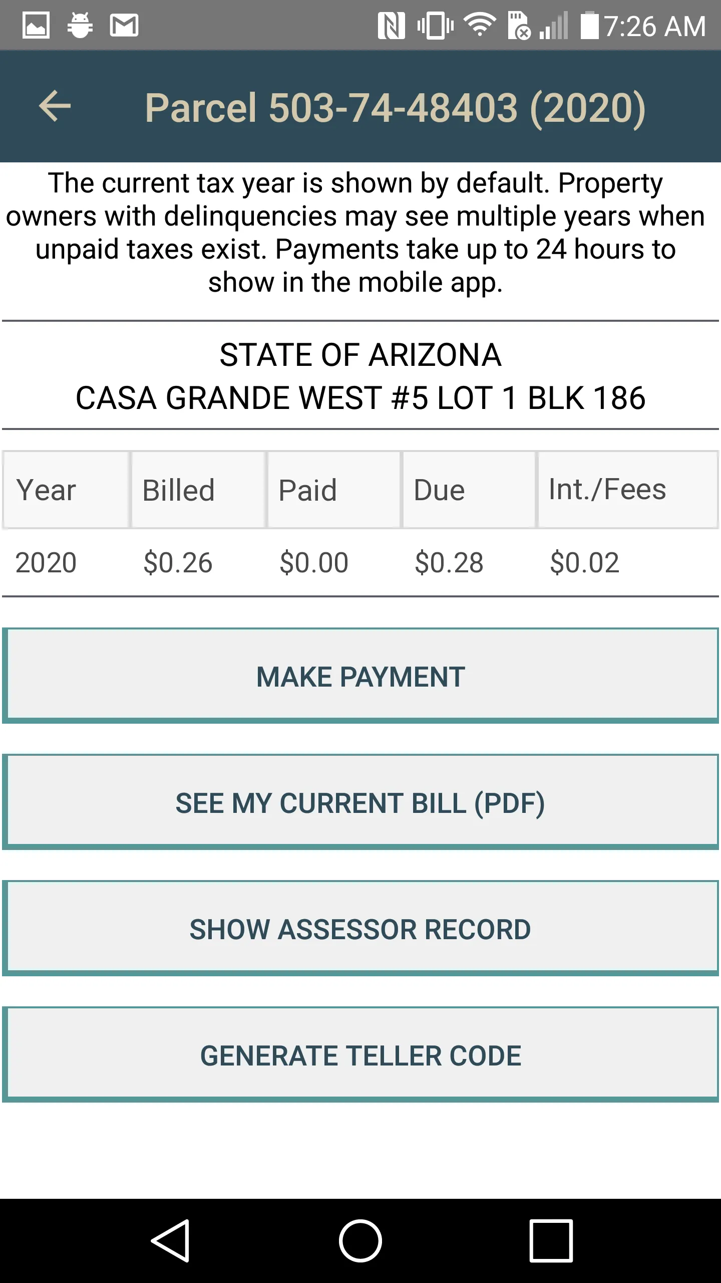 Pinal County Property Tax | Indus Appstore | Screenshot