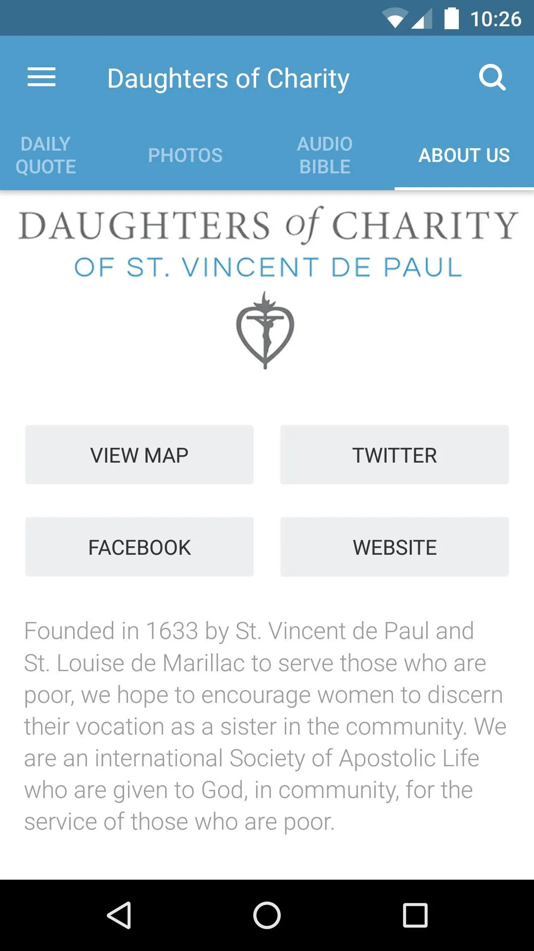 Daughters of Charity US | Indus Appstore | Screenshot