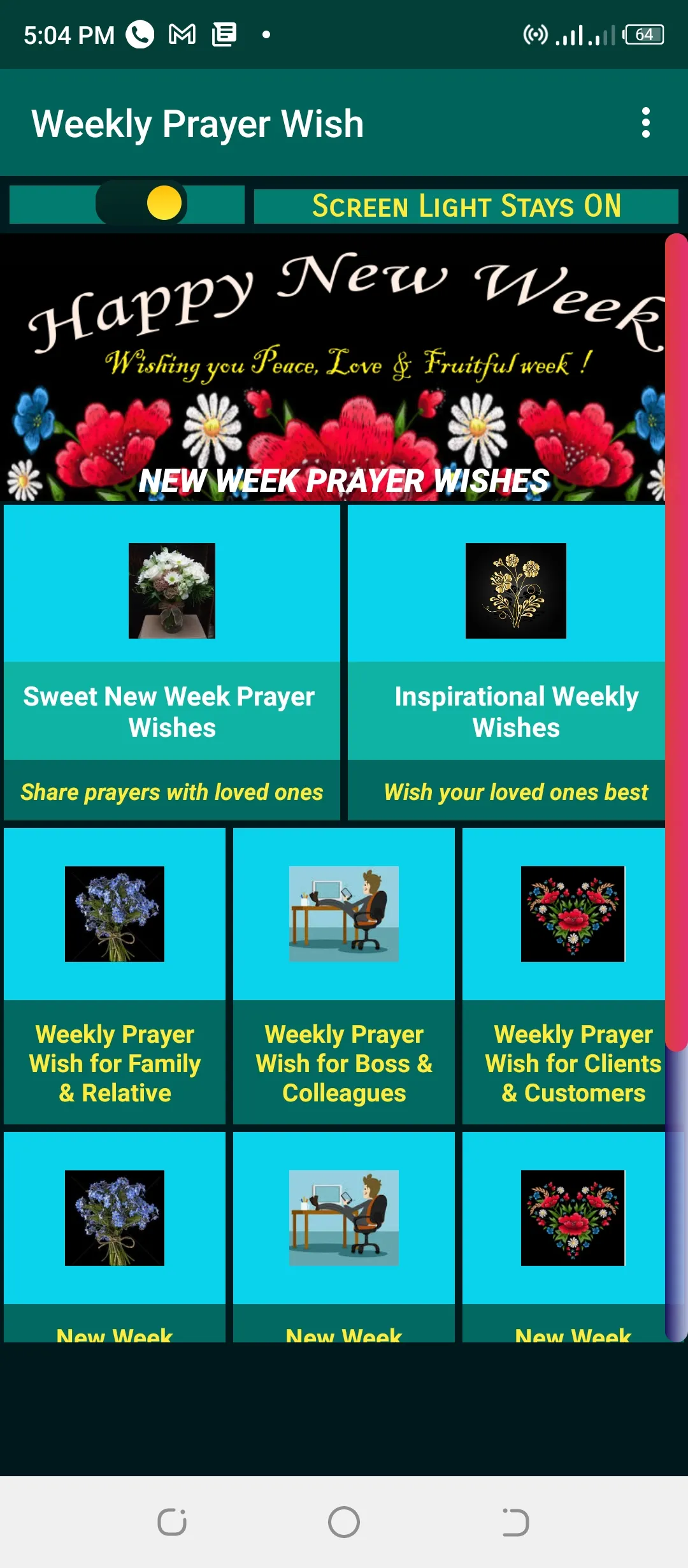 Weekly Prayer Wishes | Indus Appstore | Screenshot