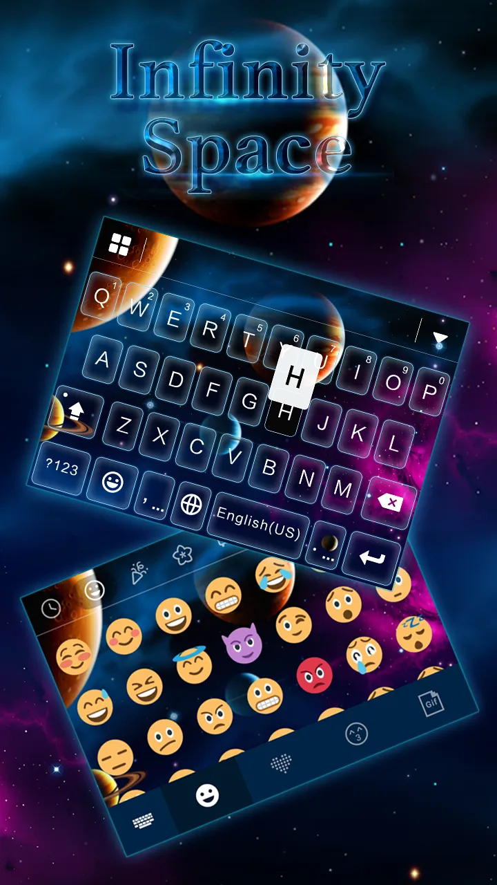 Infinity Space Keyboard Theme | Indus Appstore | Screenshot