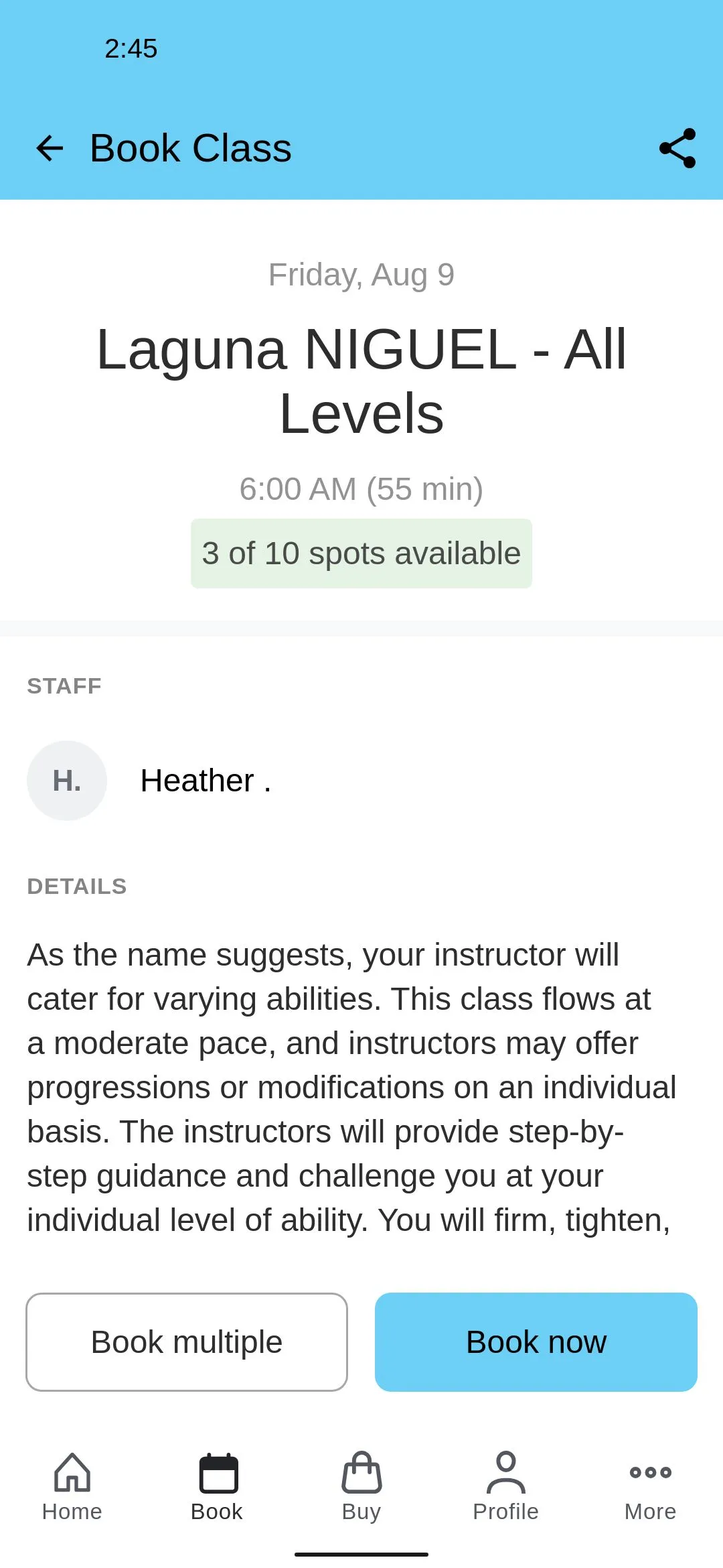 Pure Pilates Studios | Indus Appstore | Screenshot