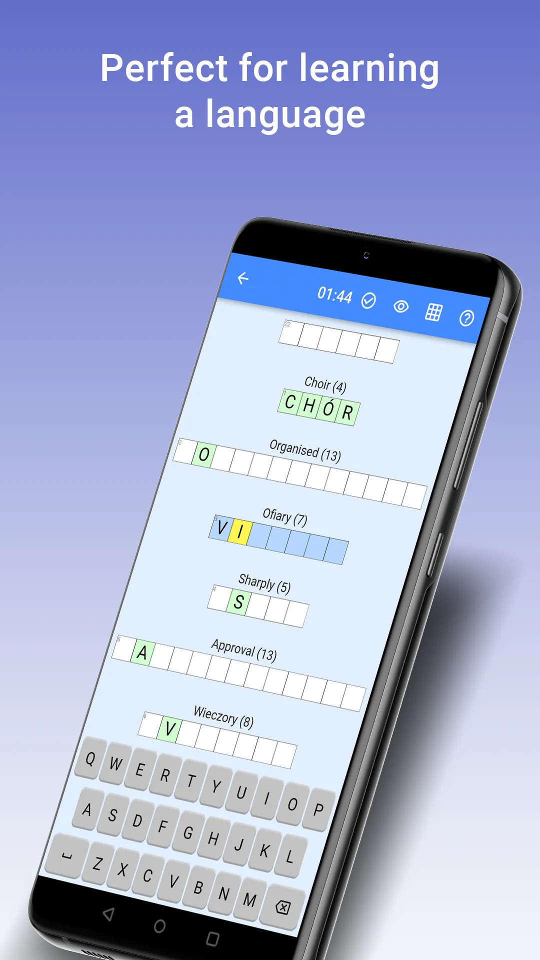 Dual-Language Crosswords | Indus Appstore | Screenshot