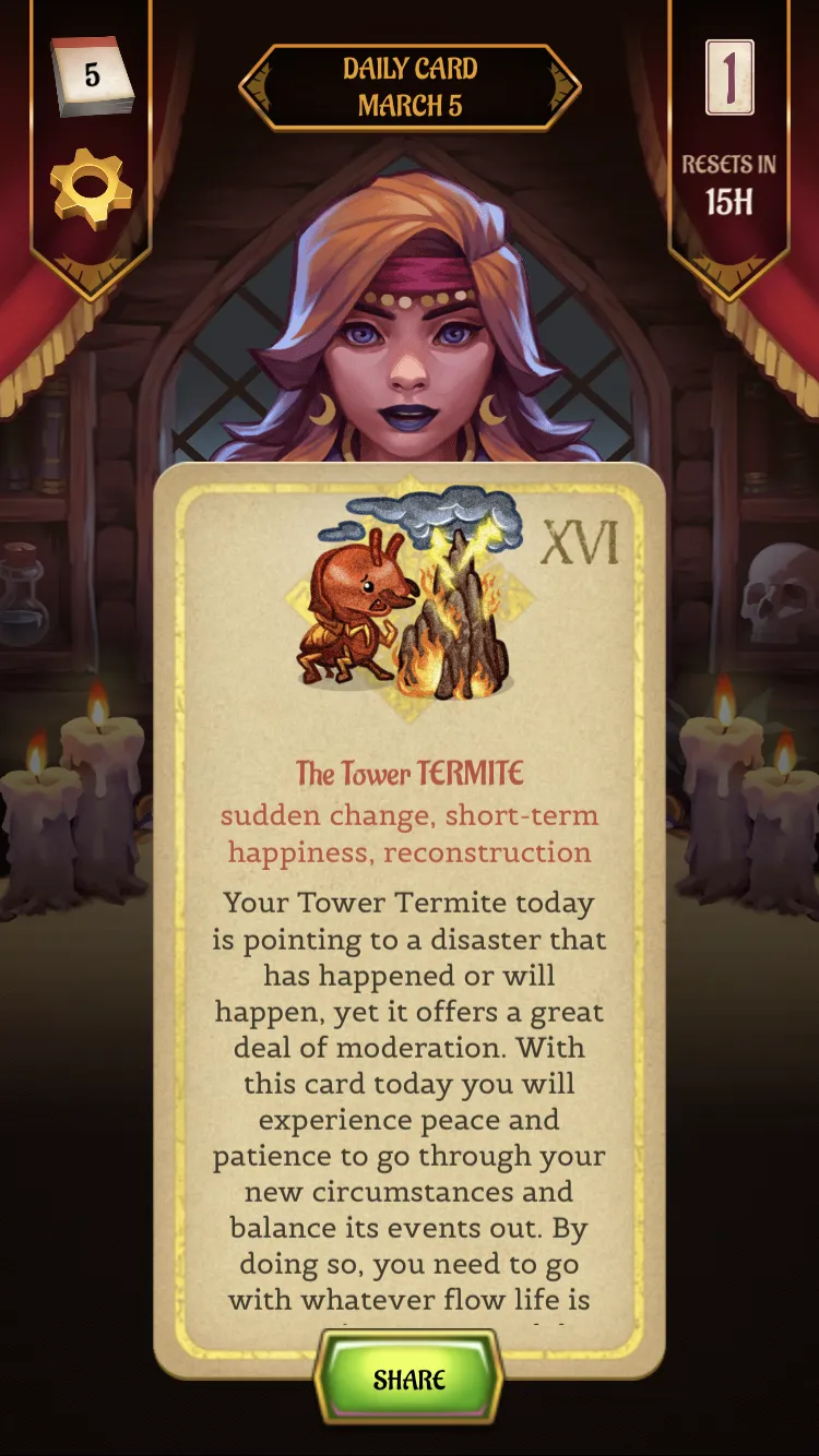 Mystical Melonie - Tarot Card | Indus Appstore | Screenshot