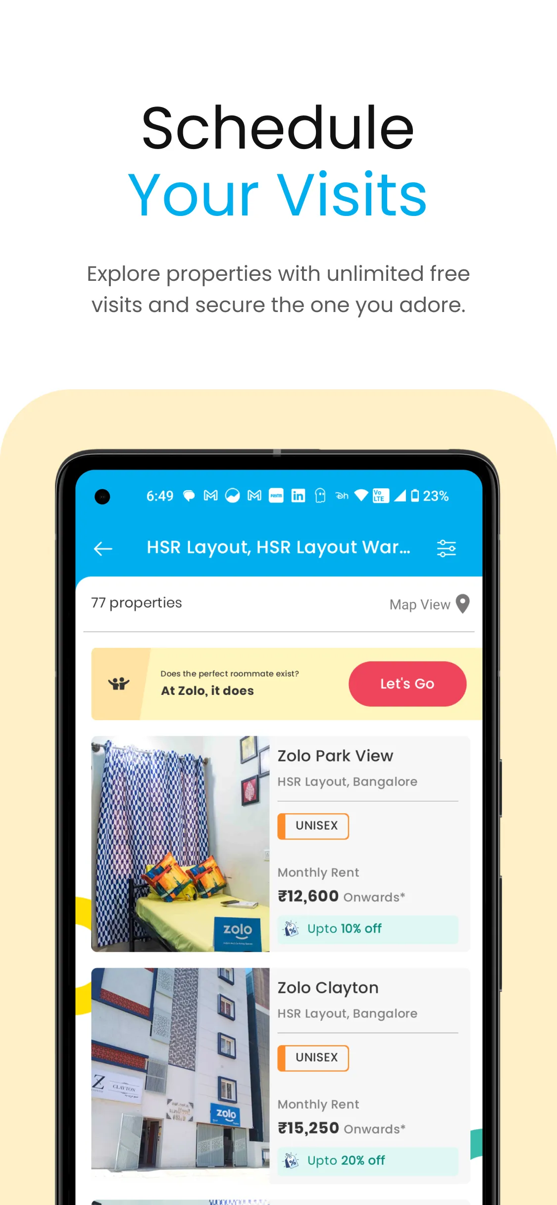 Zolo Coliving - Rent PG Online | Indus Appstore | Screenshot