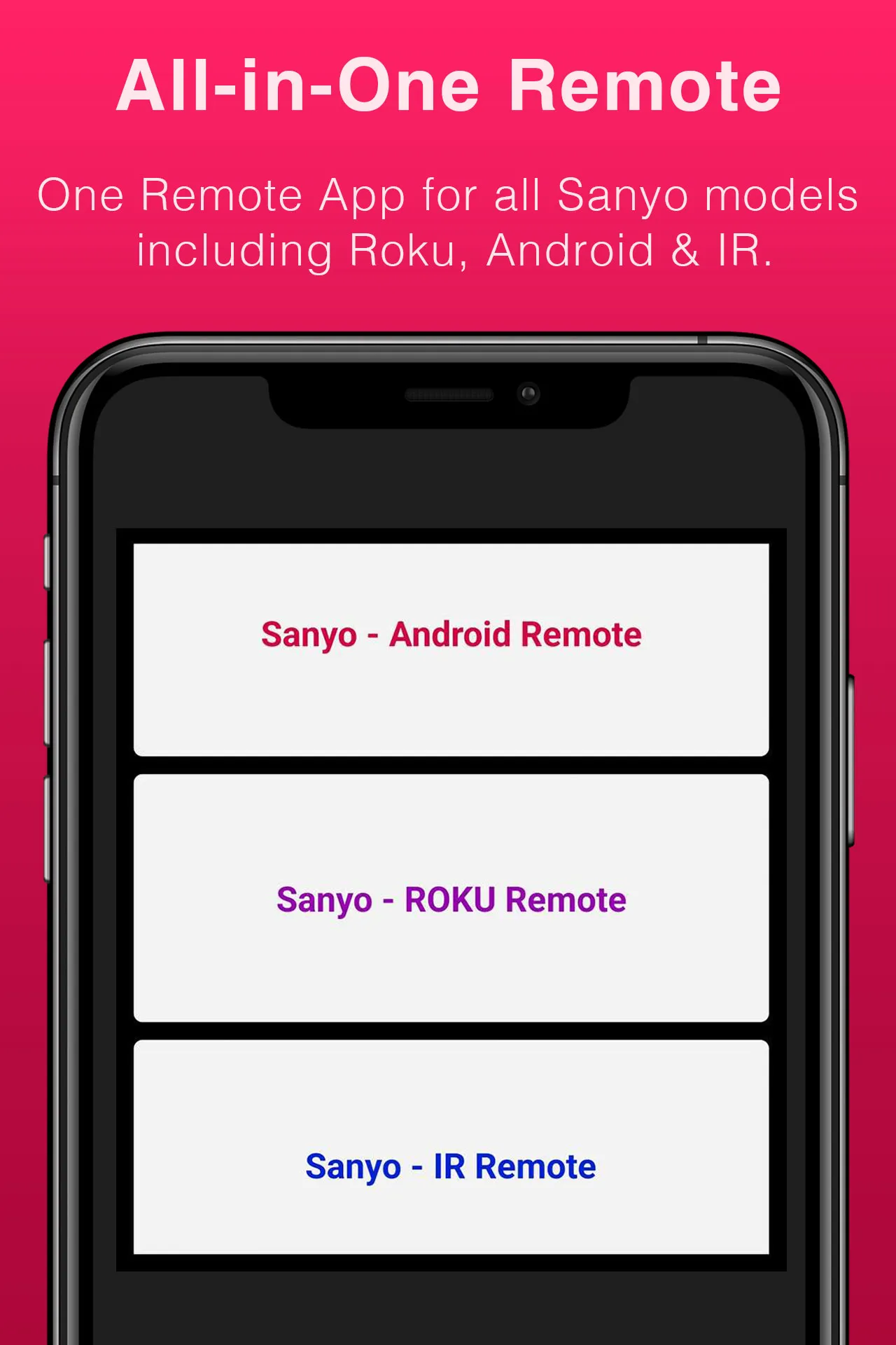 Sanyo TV Remote Control | Indus Appstore | Screenshot