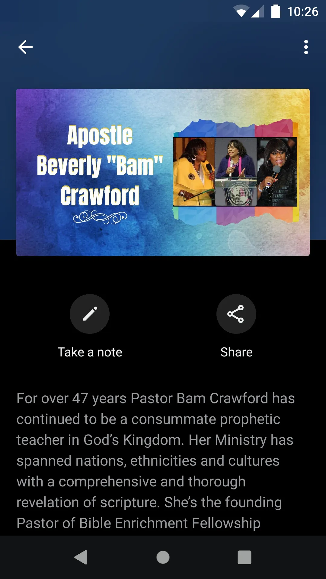 BAM Crawford Ministries | Indus Appstore | Screenshot