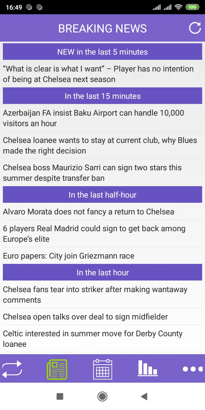 Transfer News for Chelsea | Indus Appstore | Screenshot