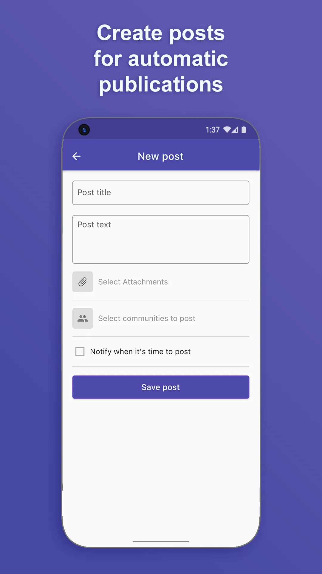 Post maker | Schedule Autopost | Indus Appstore | Screenshot