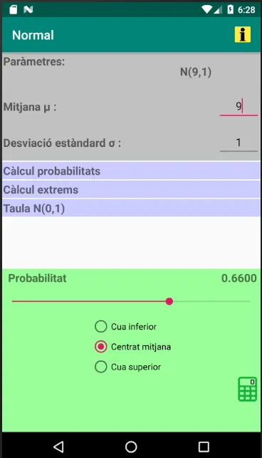 Distribució Normal | Indus Appstore | Screenshot