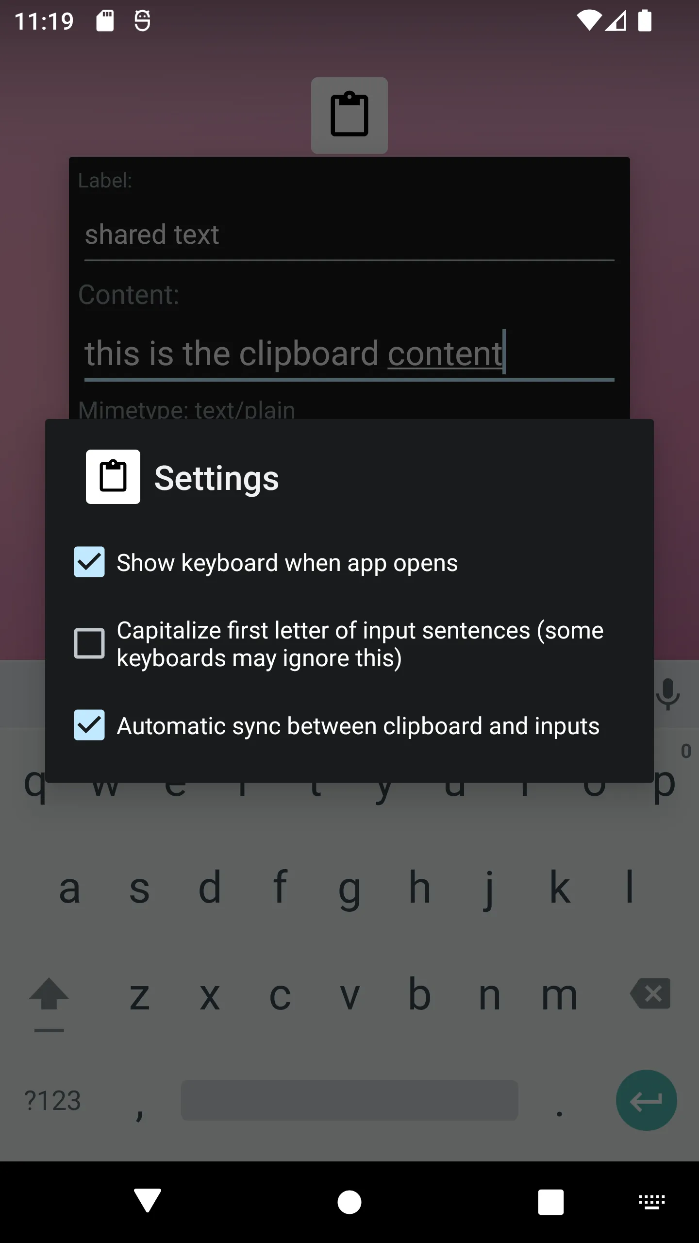 Simple Clipboard Editor | Indus Appstore | Screenshot