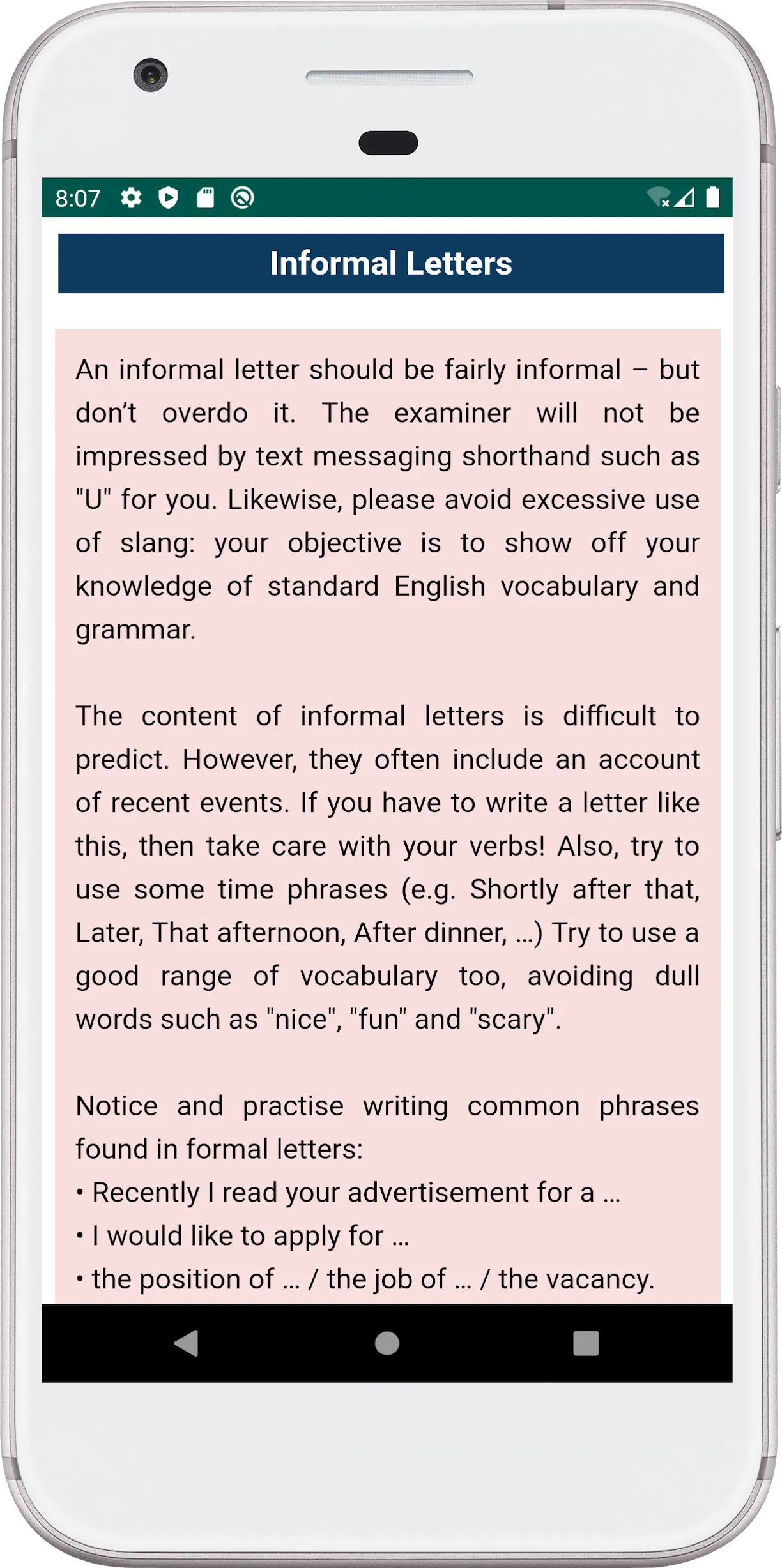 Zimsec English Revision | Indus Appstore | Screenshot