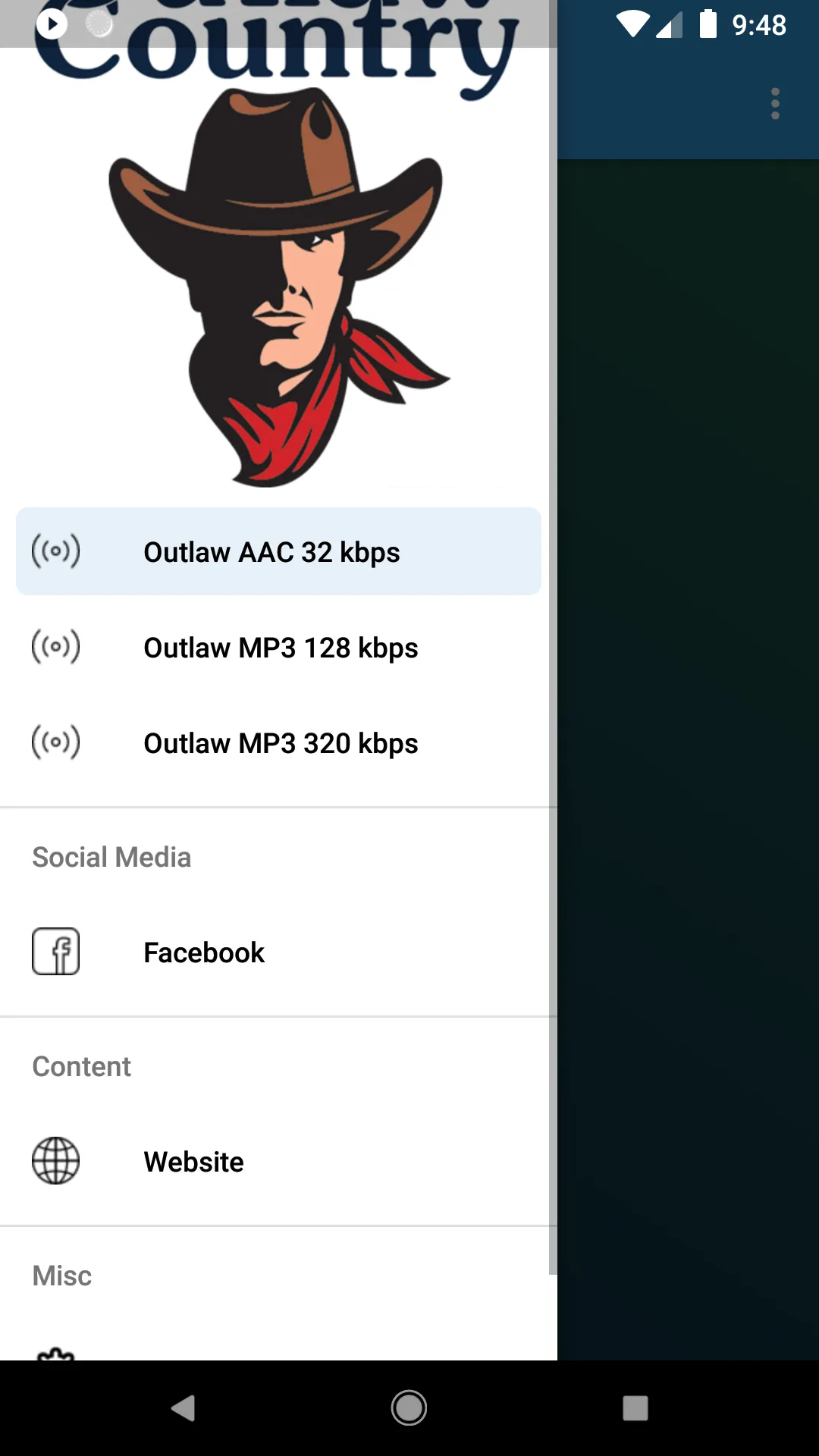 Outlaw Country Radio 102.7 FM | Indus Appstore | Screenshot