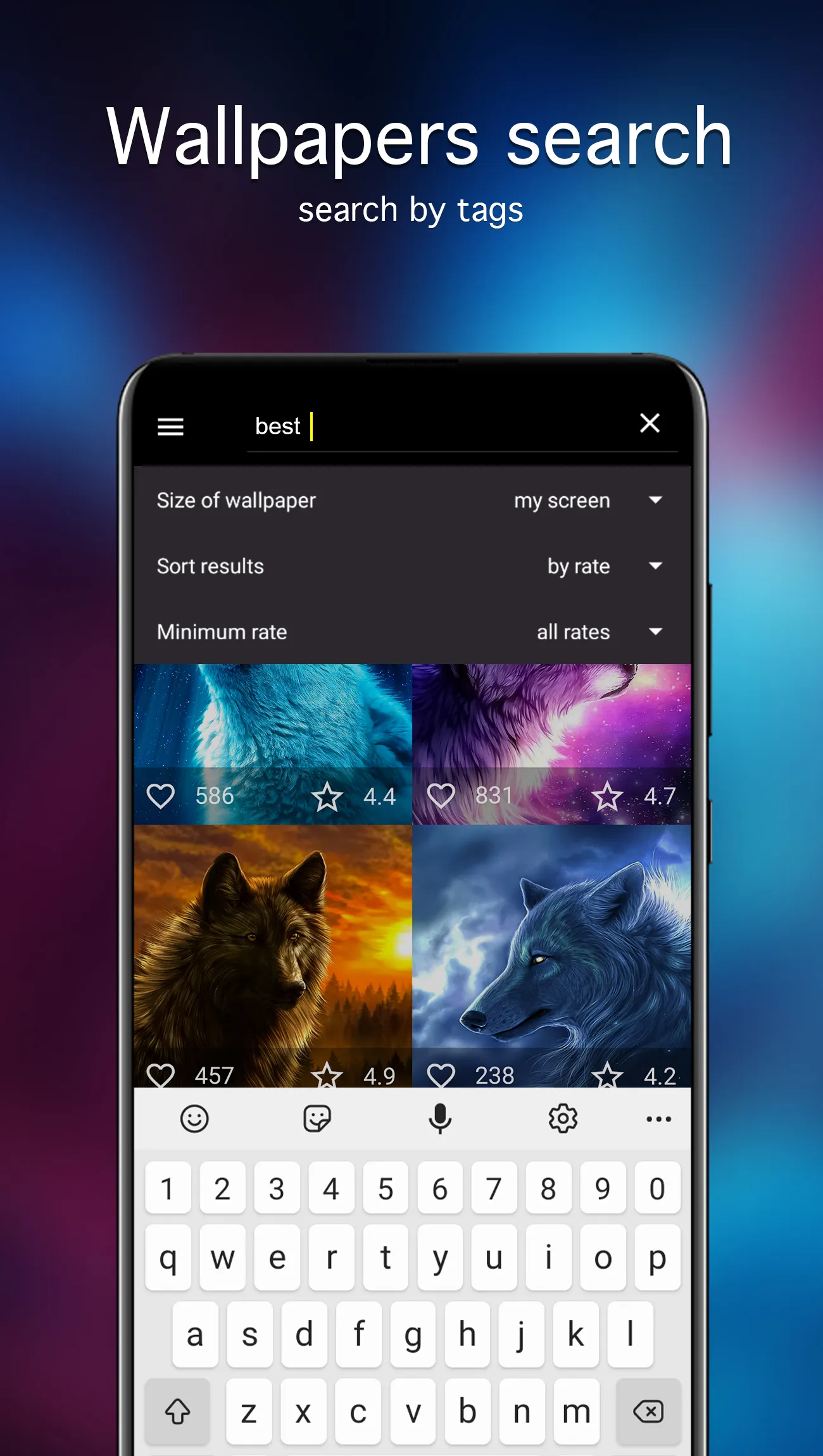 Wolf Wallpapers 4K | Indus Appstore | Screenshot