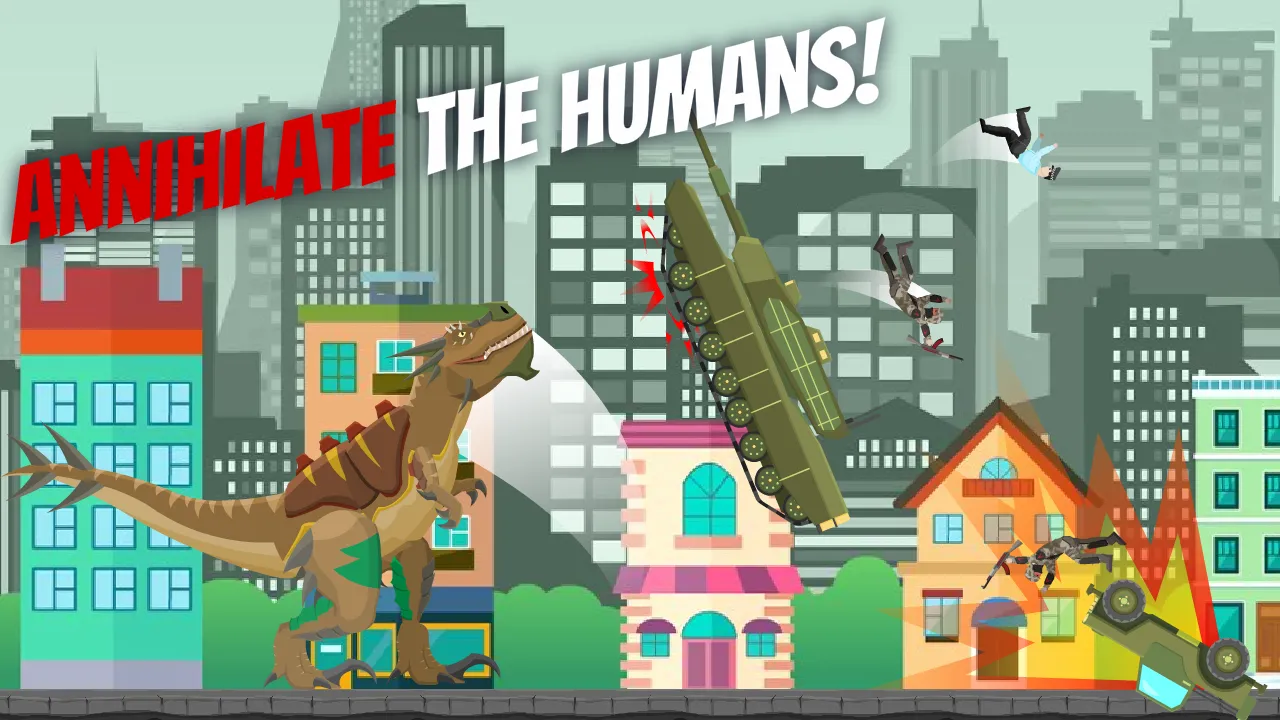 Hybrid T-Rex: City Rampage | Indus Appstore | Screenshot