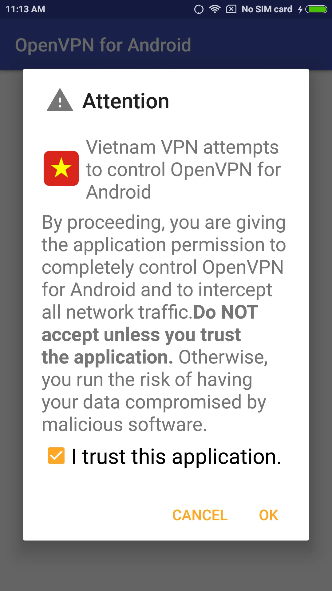 Vietnam VPN-Plugin for OpenVPN | Indus Appstore | Screenshot