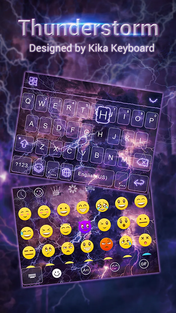 Thunderstorm Keyboard Backgrou | Indus Appstore | Screenshot