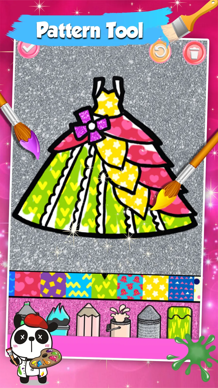 Dresses Coloring Book Glitter | Indus Appstore | Screenshot