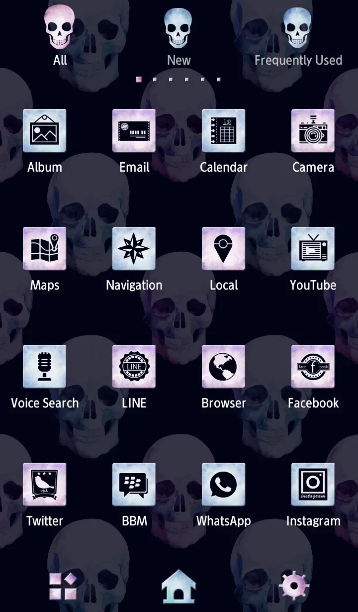 Skull Pattern Theme | Indus Appstore | Screenshot