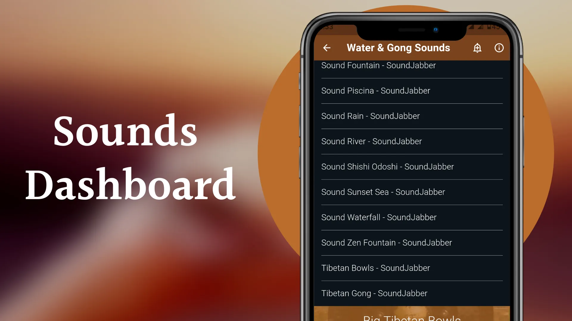 Water & Gong Sounds | Indus Appstore | Screenshot