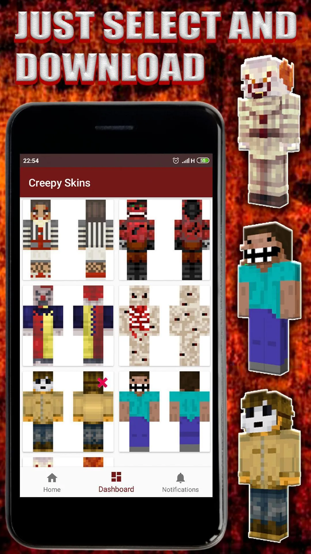 Scary Skins and Horror Skins | Indus Appstore | Screenshot