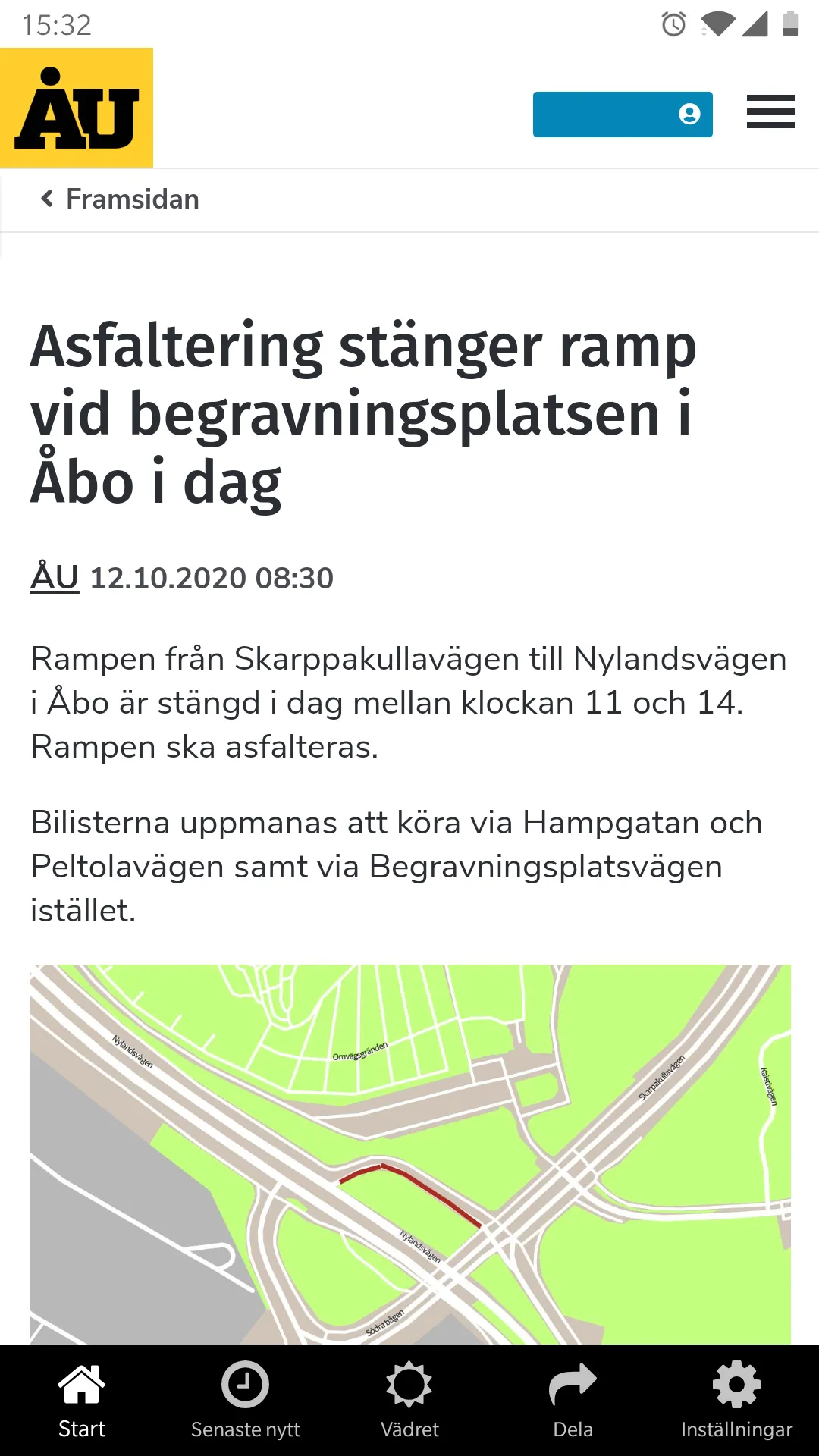 Åbo Underrättelser - ÅU | Indus Appstore | Screenshot