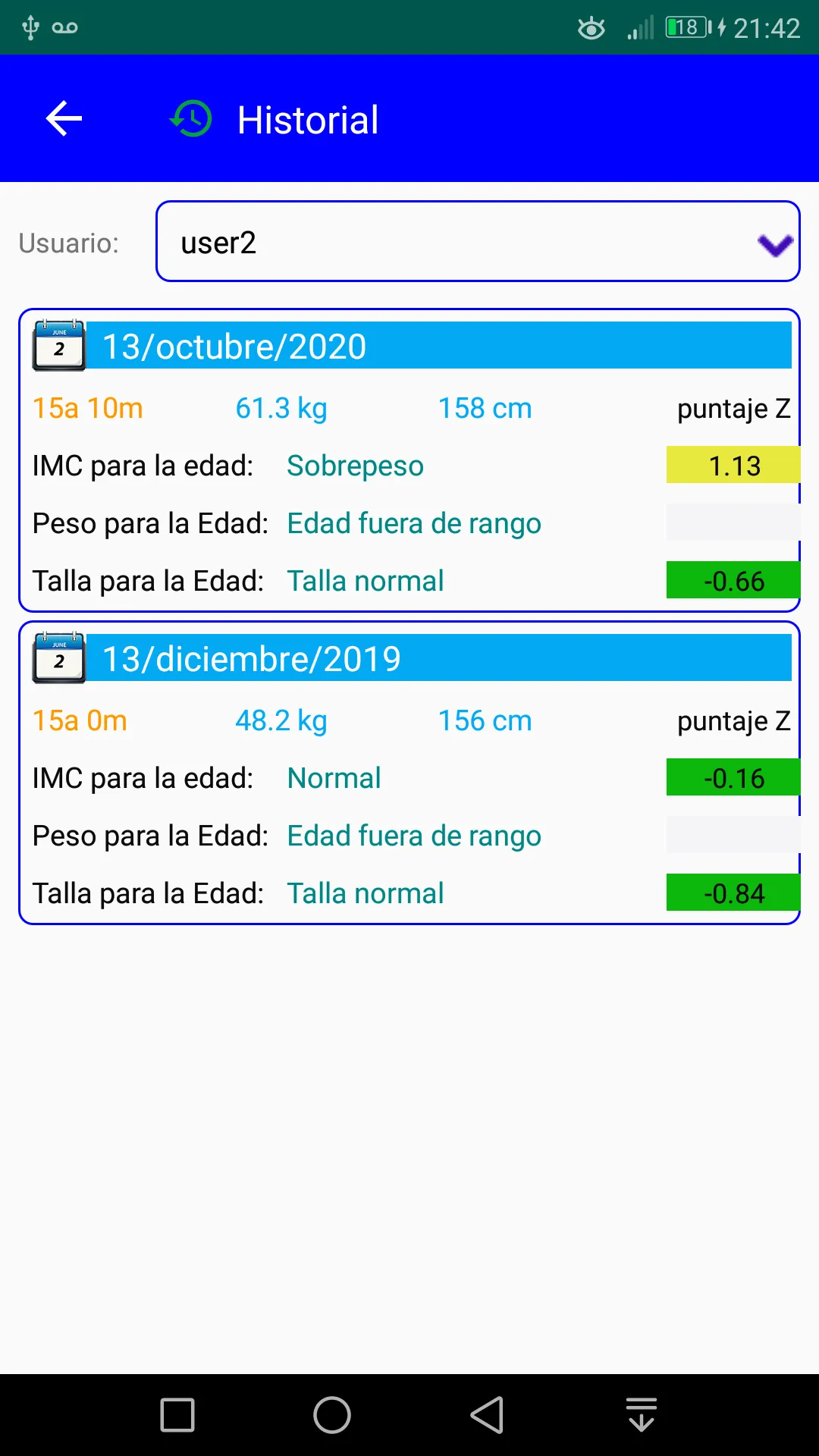 BMI calculator 5-19 years | Indus Appstore | Screenshot