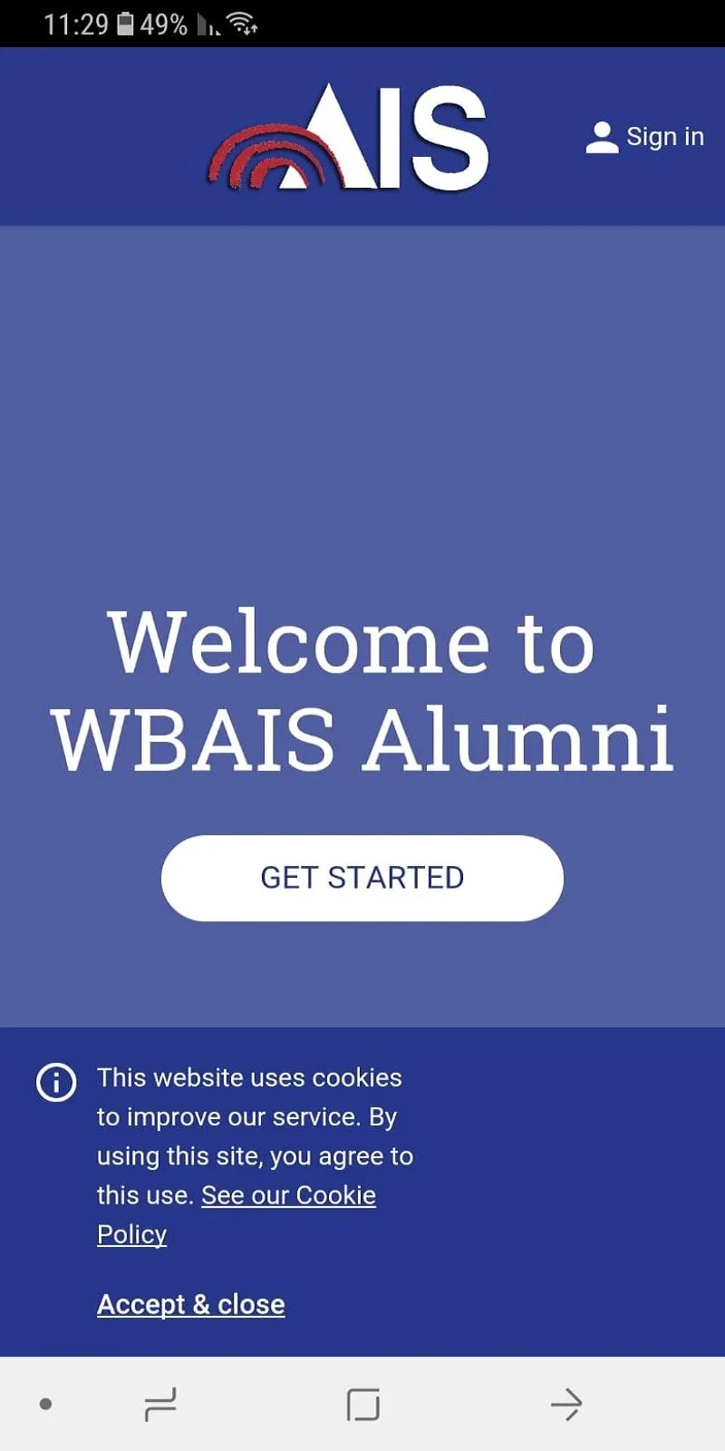 WBAIS Alumni | Indus Appstore | Screenshot