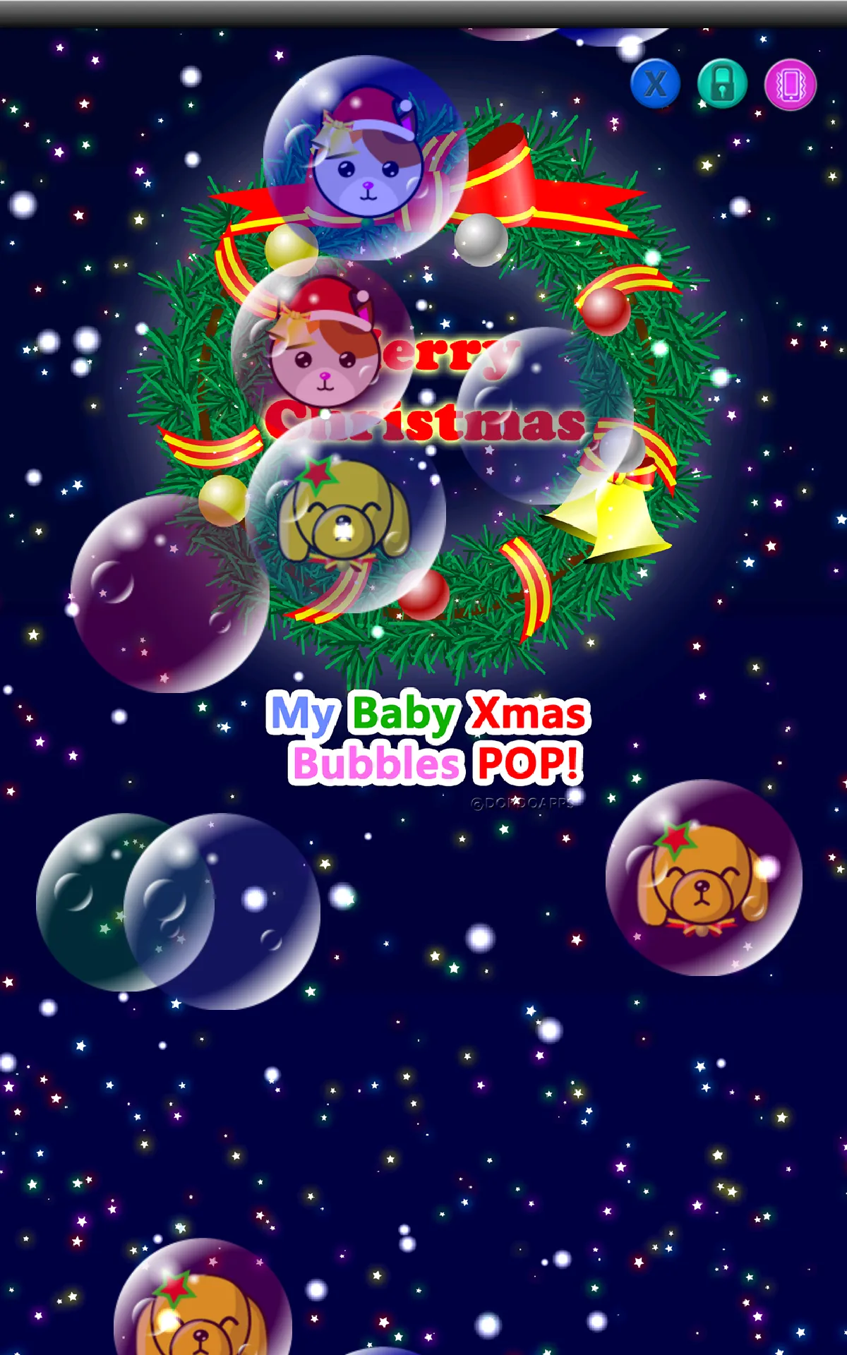 My baby Xmas (Bubbles pop!) | Indus Appstore | Screenshot