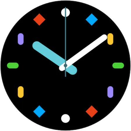 WES21 - Colorful Watch Face | Indus Appstore | Screenshot