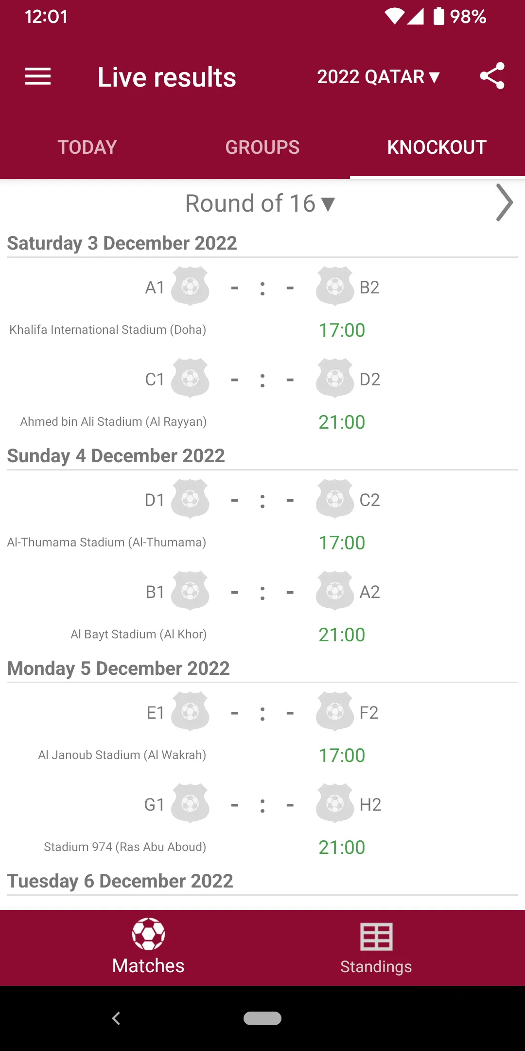 Live Scores for World Cup 2022 | Indus Appstore | Screenshot