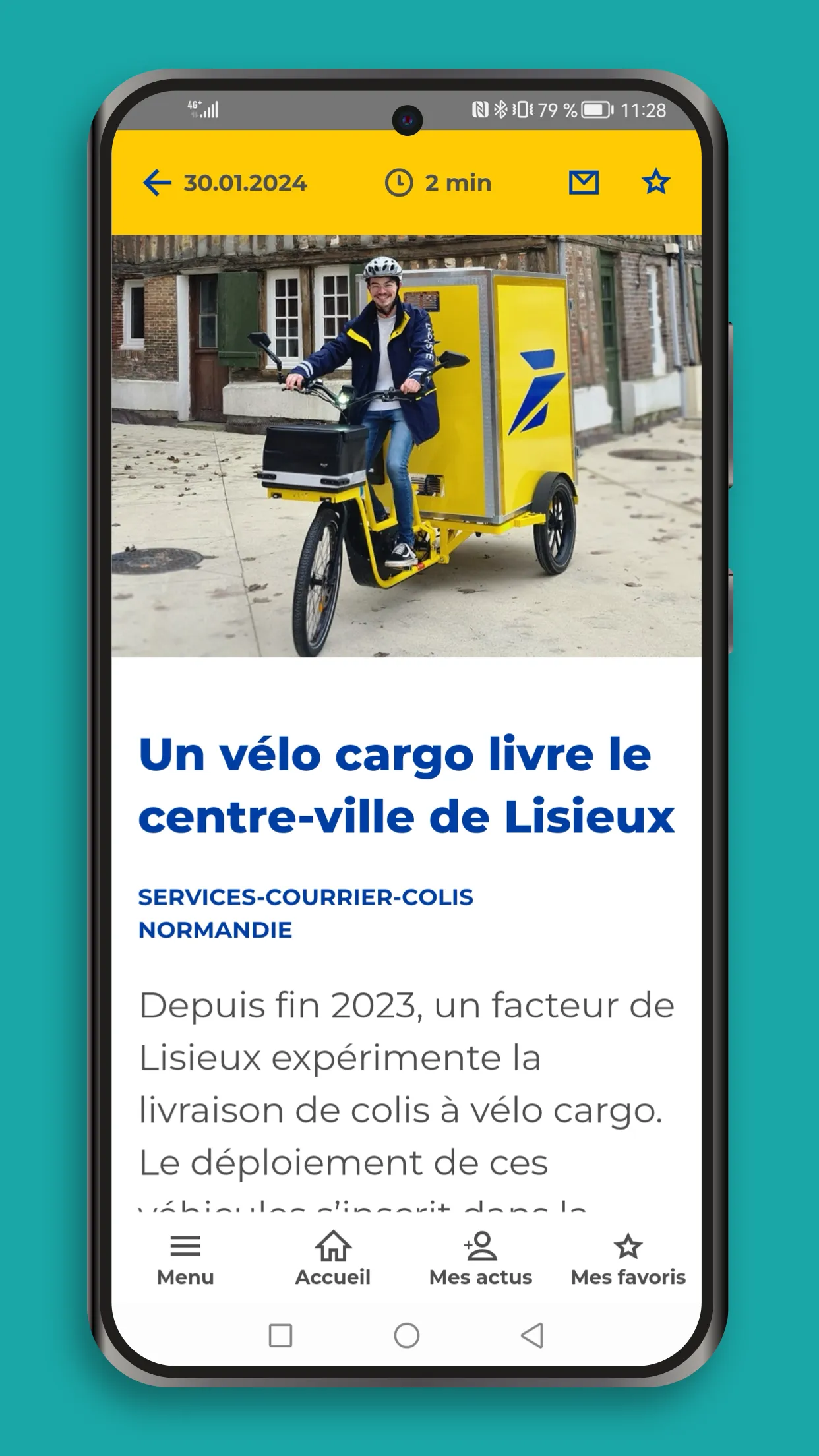 Forum, l'actu de La Poste | Indus Appstore | Screenshot