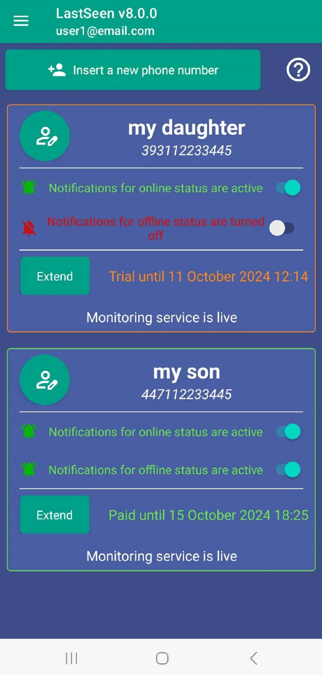 LastSeen Online Chat Tracker | Indus Appstore | Screenshot