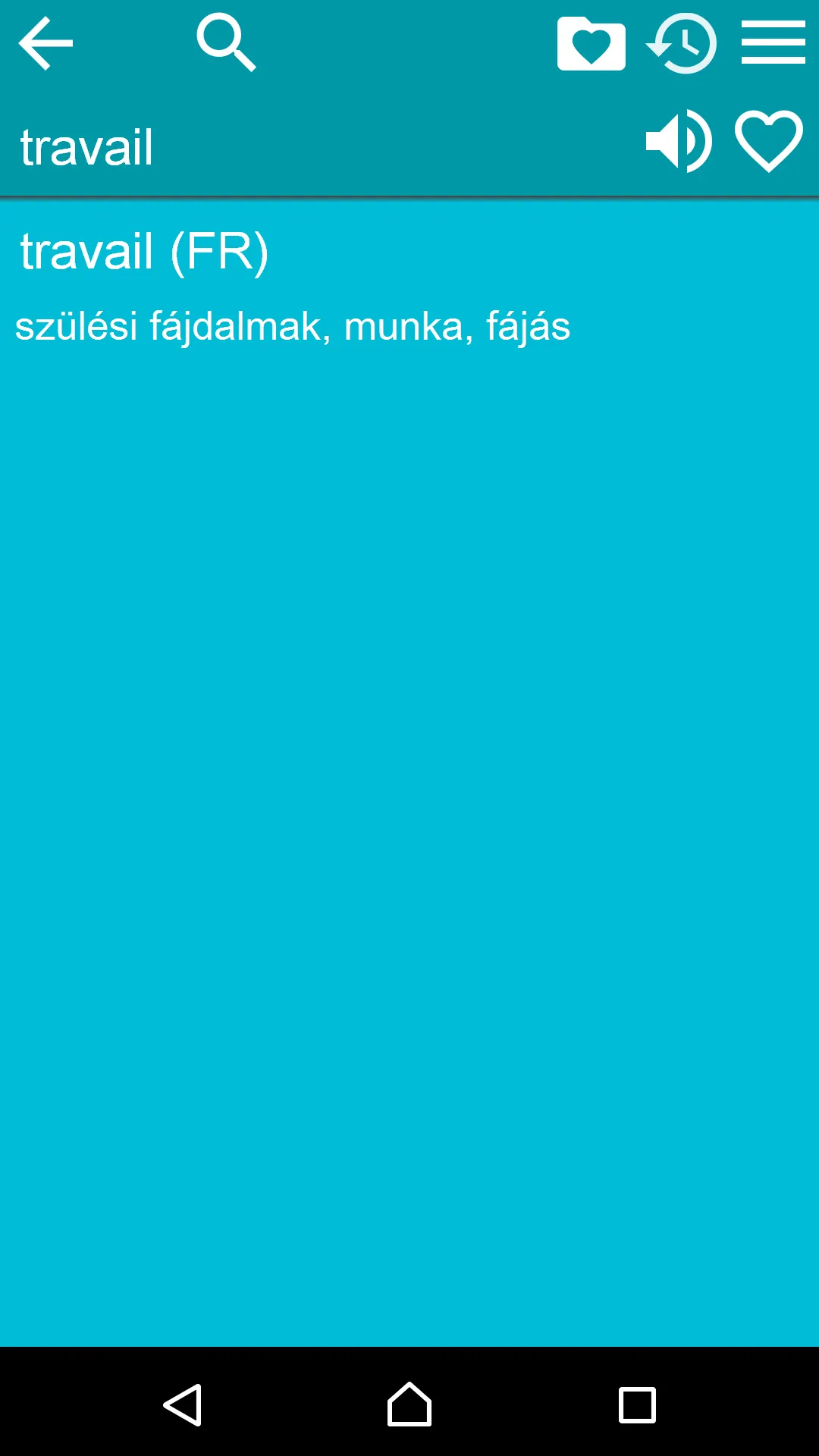 French Hungarian Dictionary | Indus Appstore | Screenshot