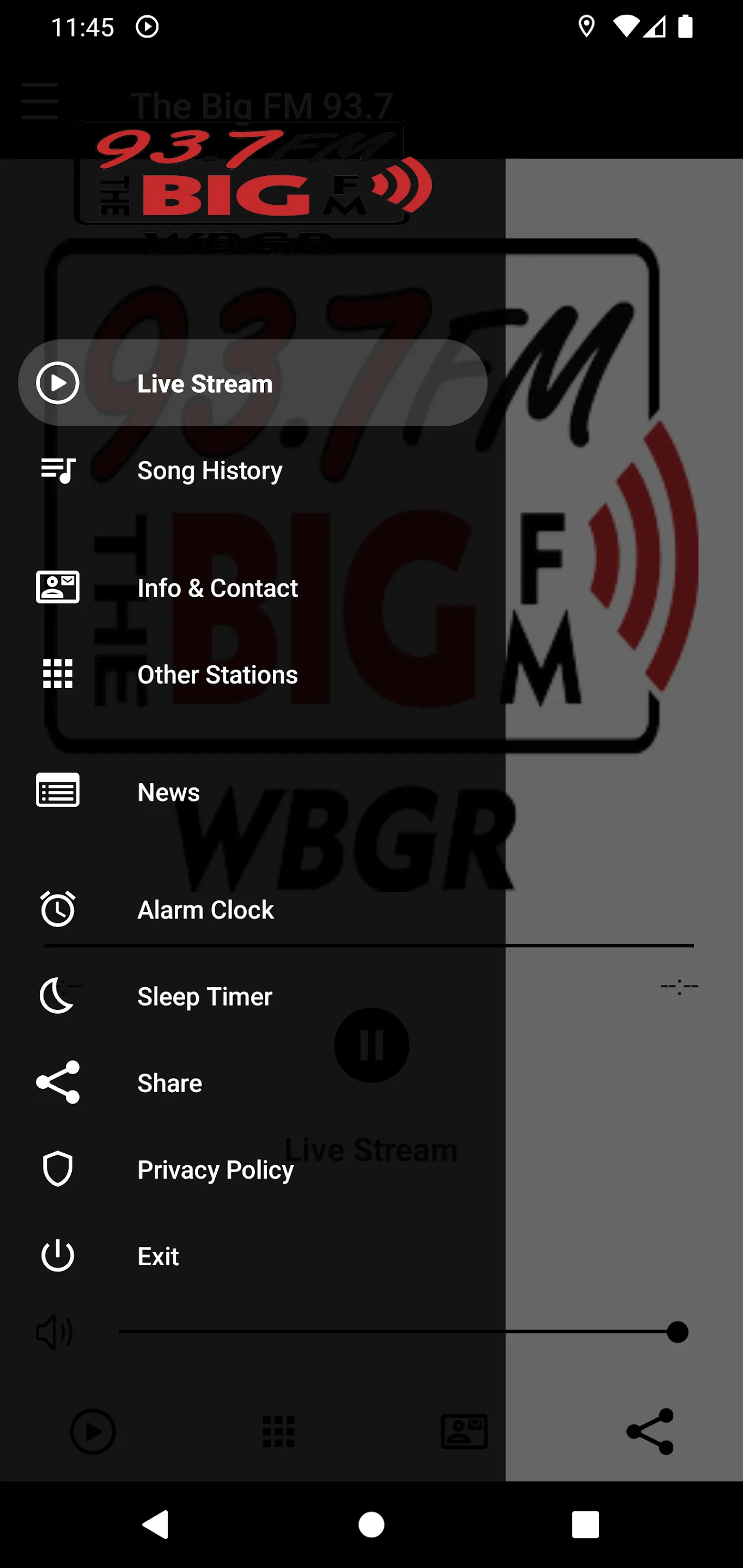 Big FM 93.7 WBGR | Indus Appstore | Screenshot