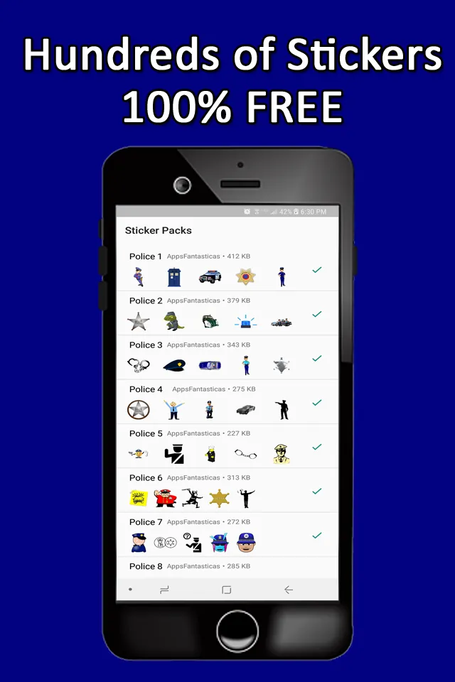 Police Stickers WAStickerApps | Indus Appstore | Screenshot