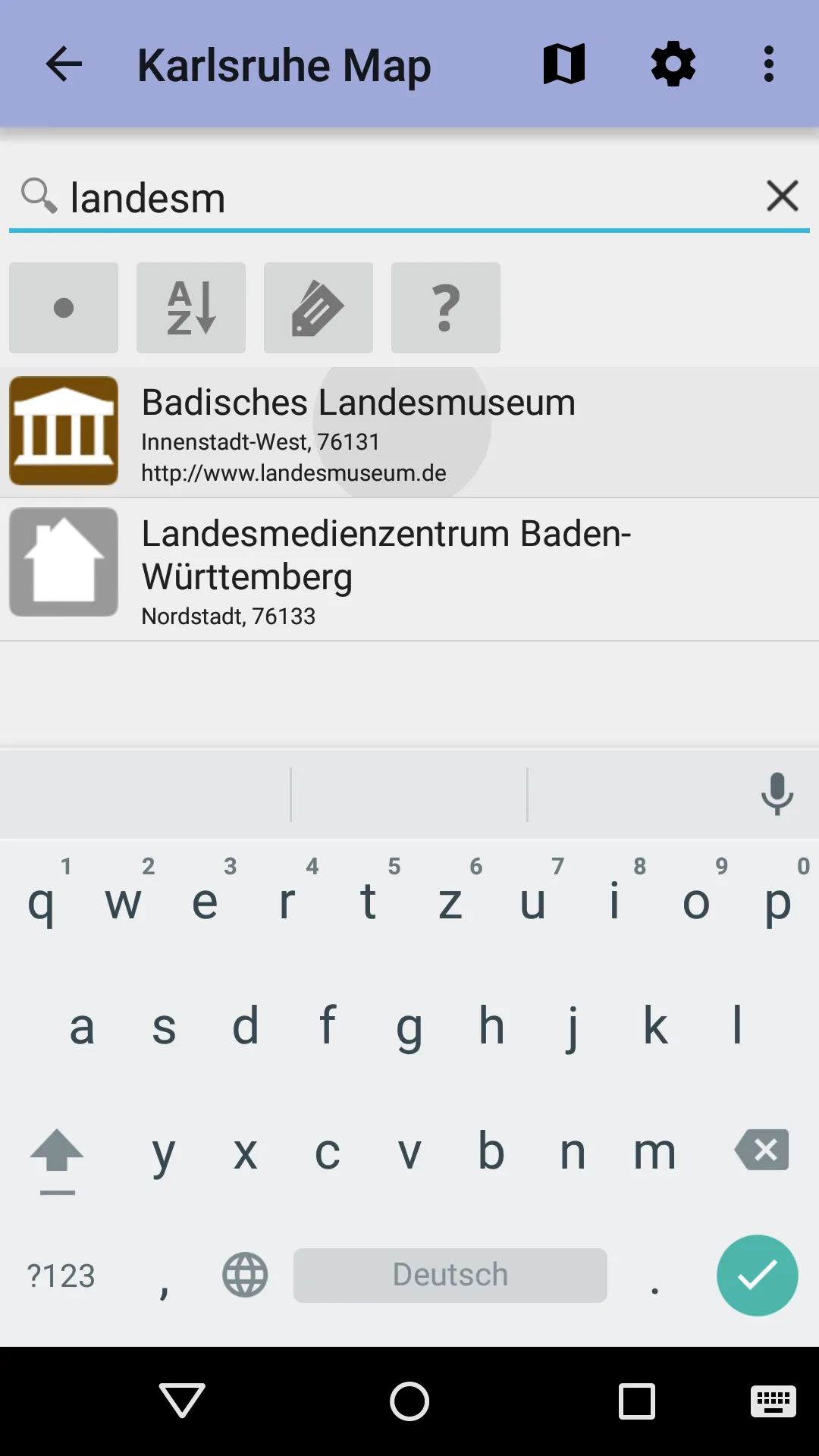 Karlsruhe City Map Lite | Indus Appstore | Screenshot