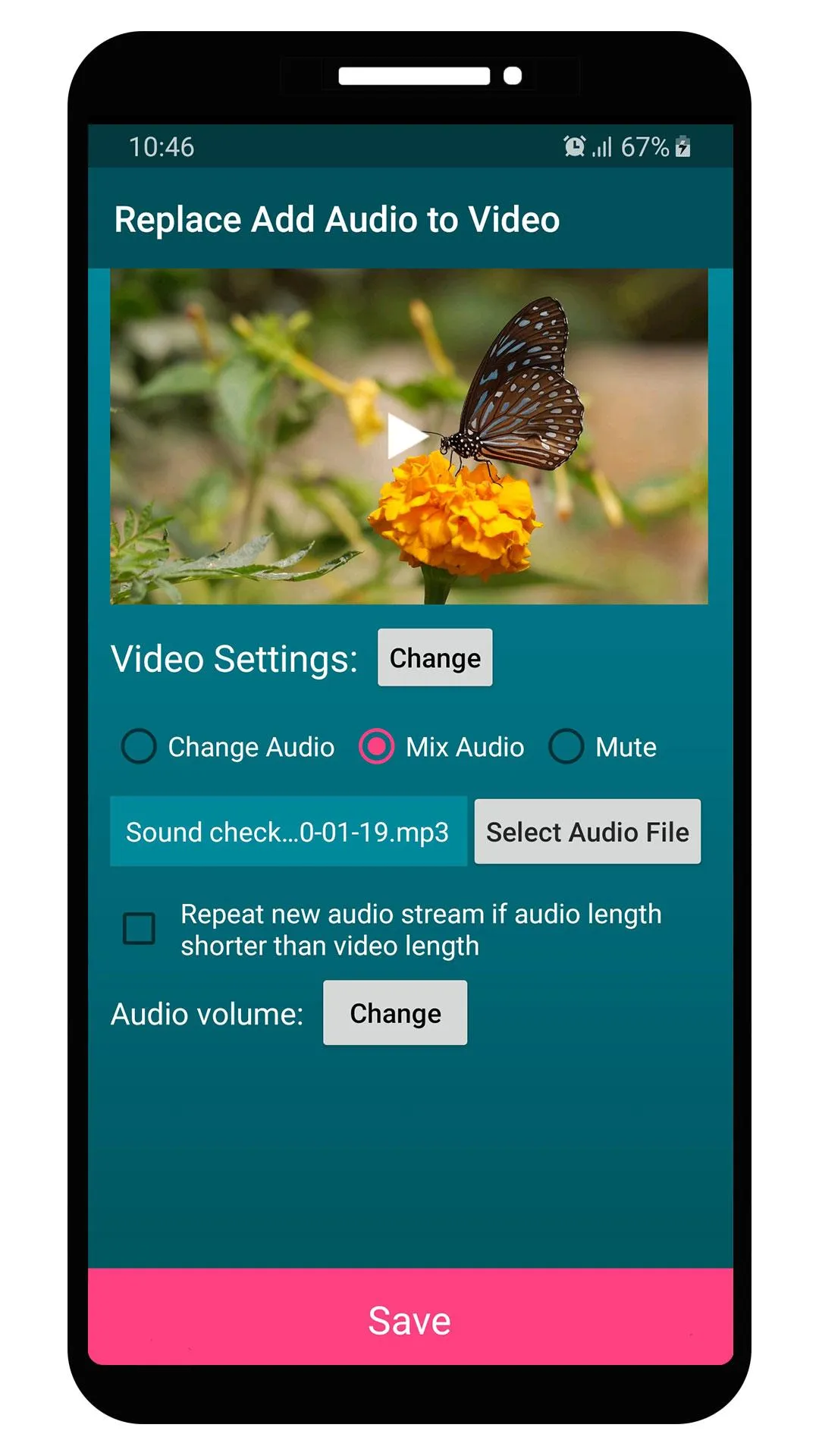 Replace Add Audio to Video | Indus Appstore | Screenshot