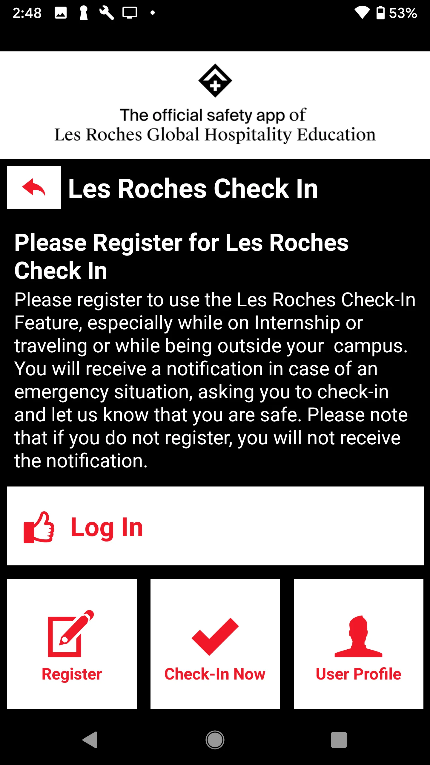 Les Roches SOS | Indus Appstore | Screenshot