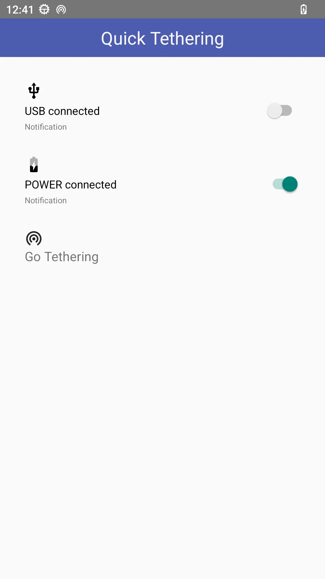 Quick USB Tethering Wifi | Indus Appstore | Screenshot