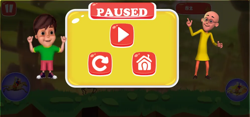 Motu Patlu Horse Riding | Indus Appstore | Screenshot