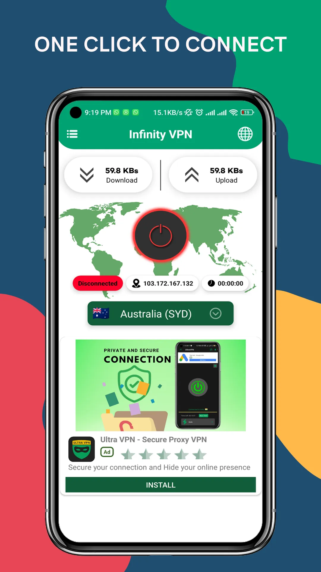 Infinity VPN-Secure Proxy VPN | Indus Appstore | Screenshot