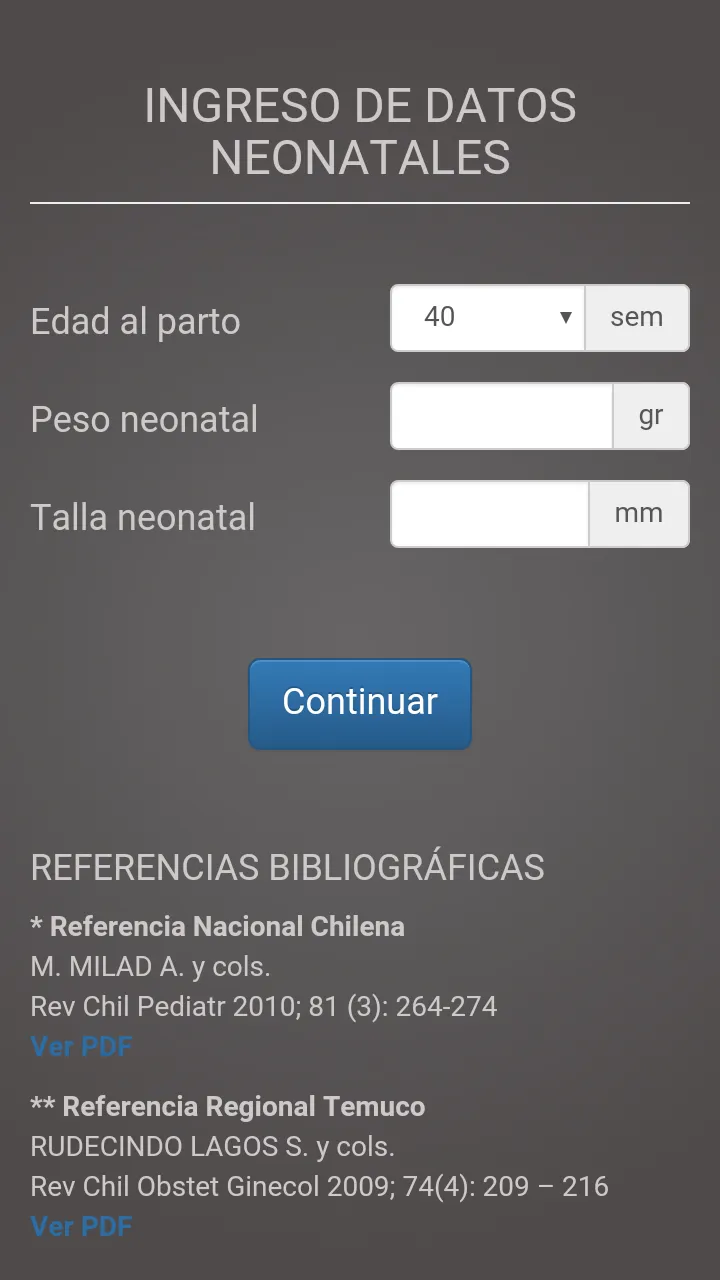 Ajuste Peso Recién Nacido | Indus Appstore | Screenshot