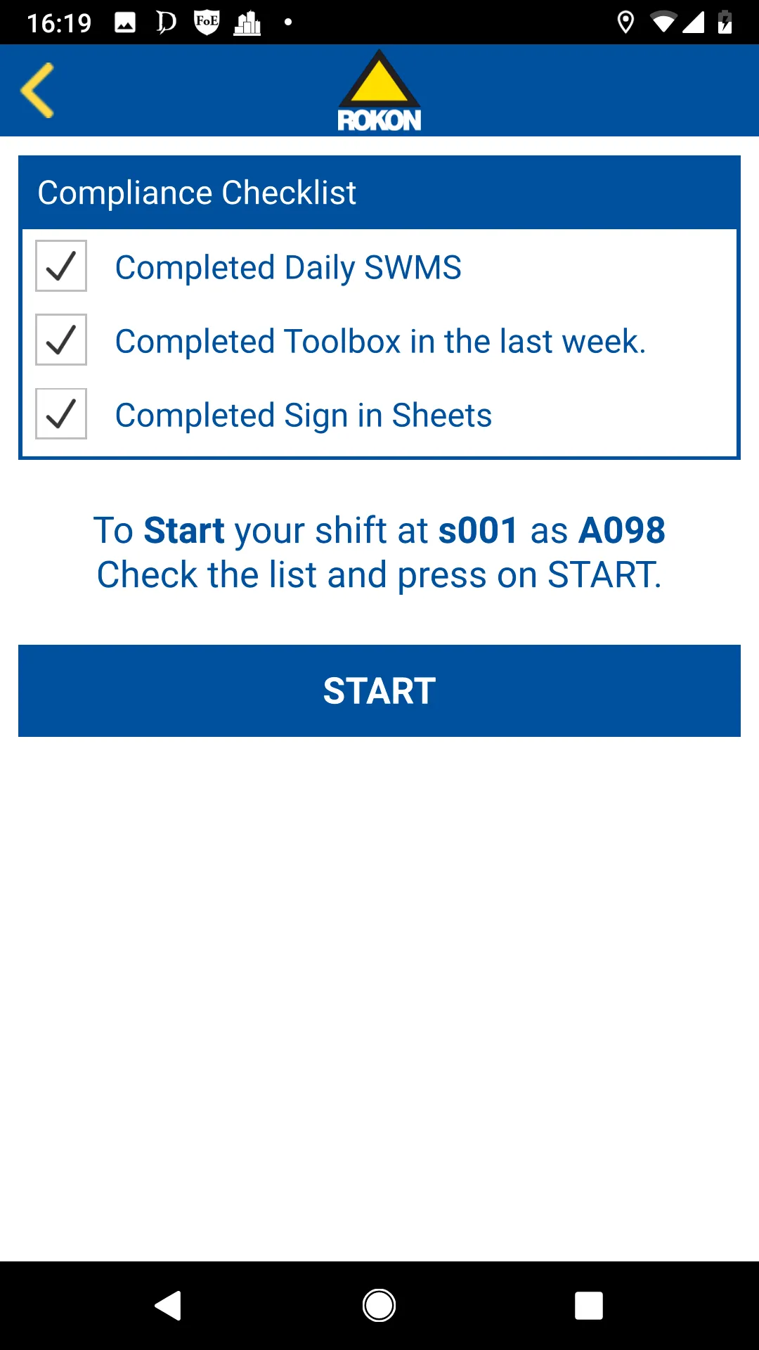 ROKON TimeSheet | Indus Appstore | Screenshot